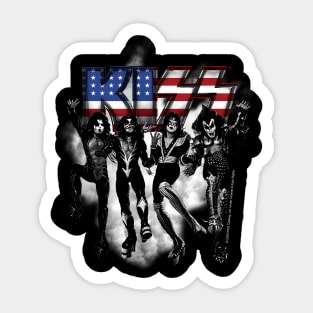 Kiss The Band - Destroyer black fog Usa Sticker